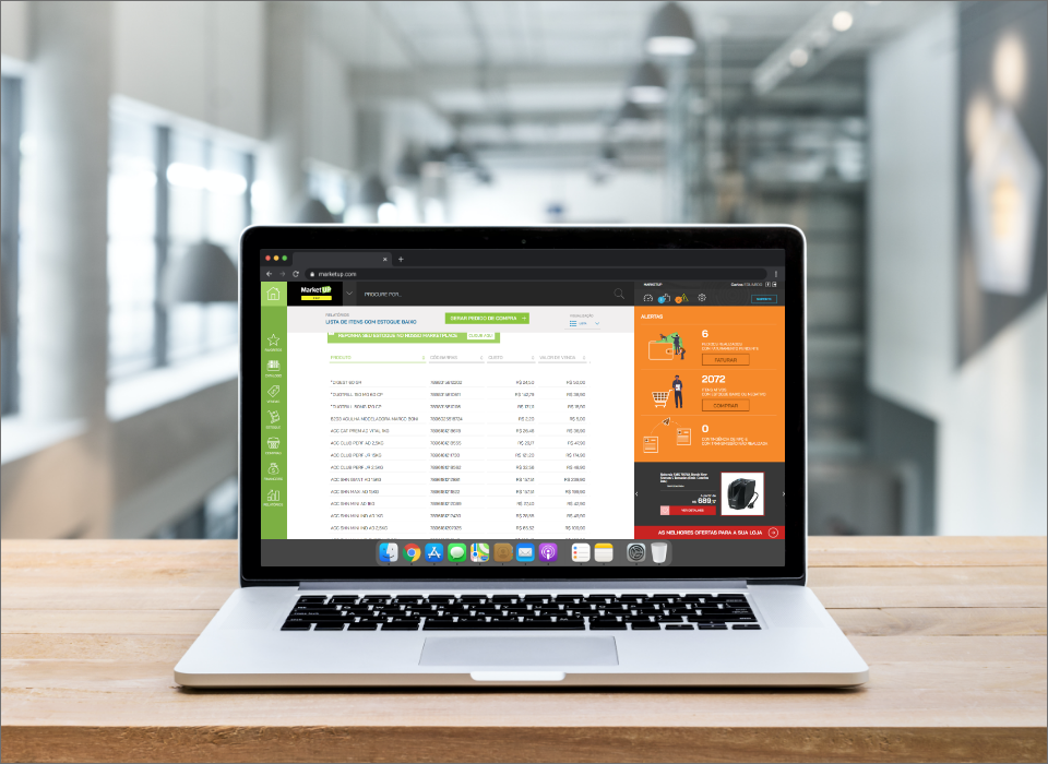 Controle de Estoque - lista de preços